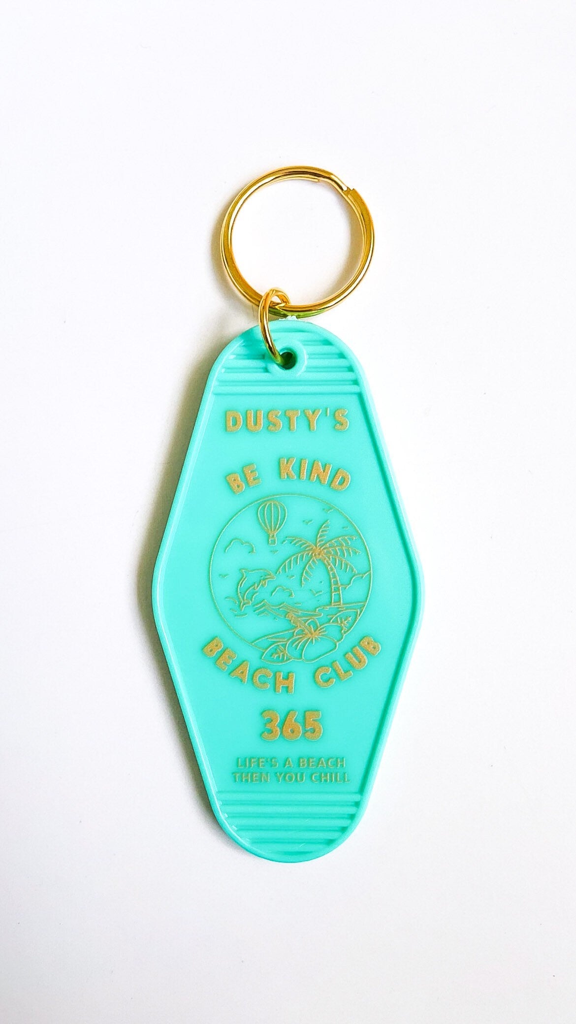 Be Kind Beach Club Motel Keychain