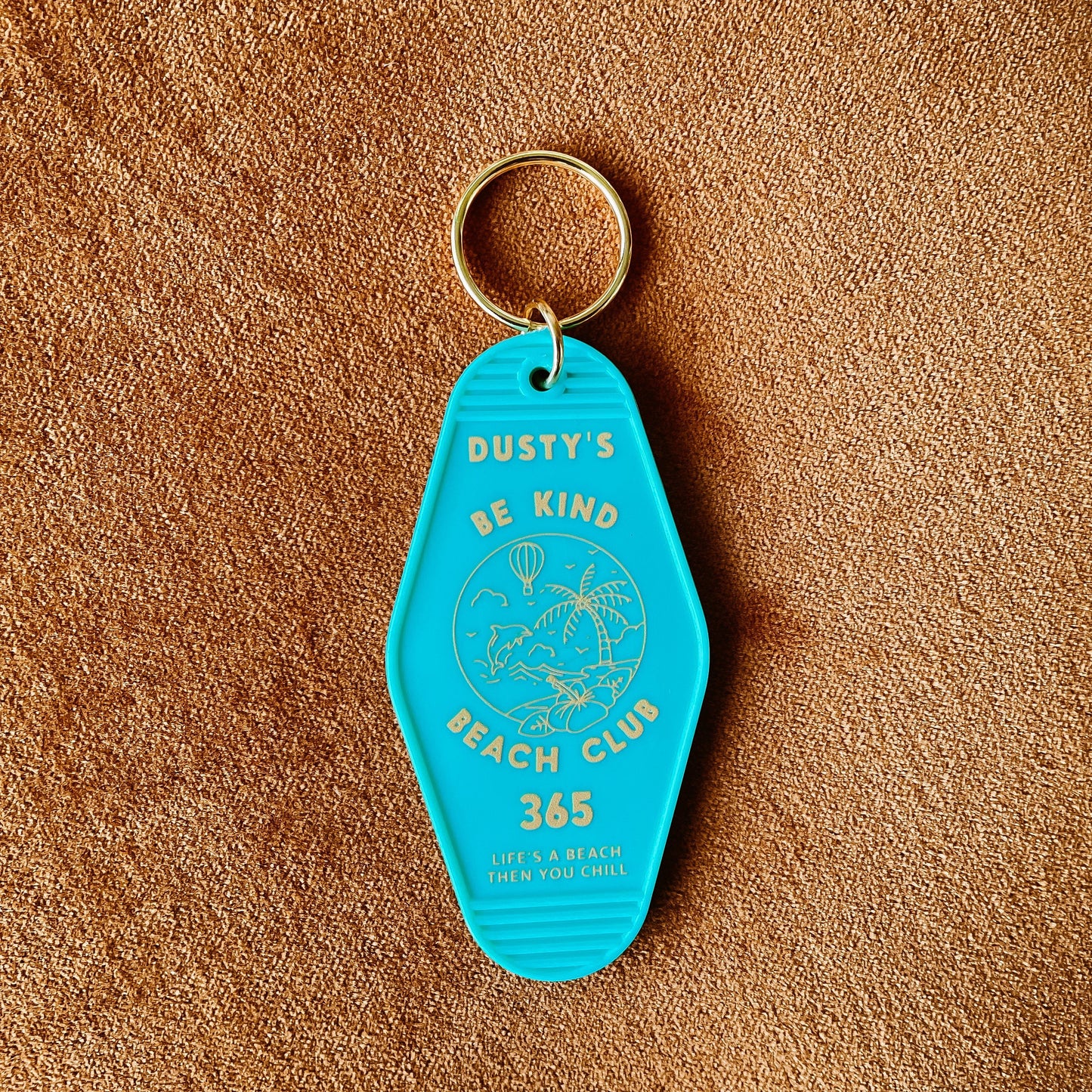 Be Kind Beach Club Motel Keychain