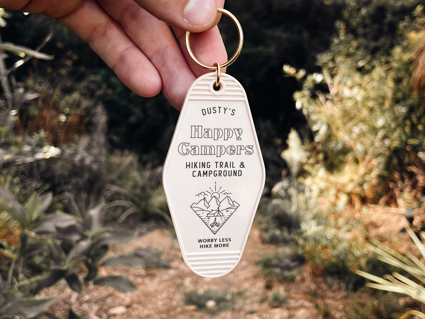 Happy Campers Motel Keychain