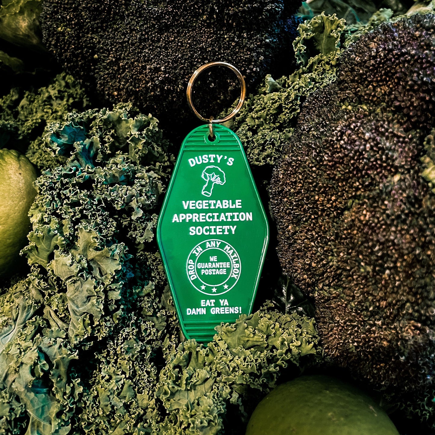 Vegetable Appreciation Society Motel Keychain