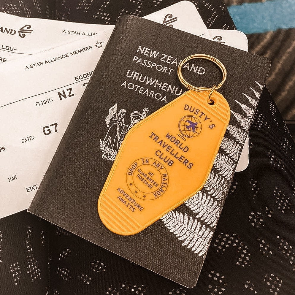 World Travel Club Motel Keychain