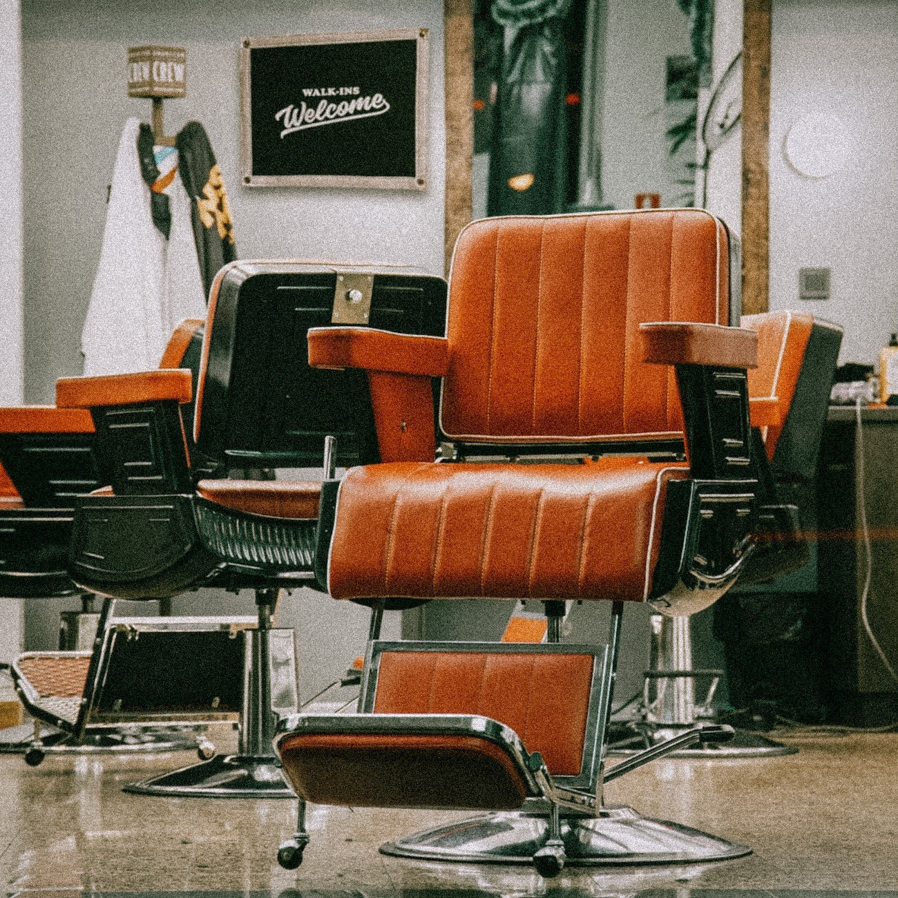 Walk-ins Welcome Felt Banner Flag