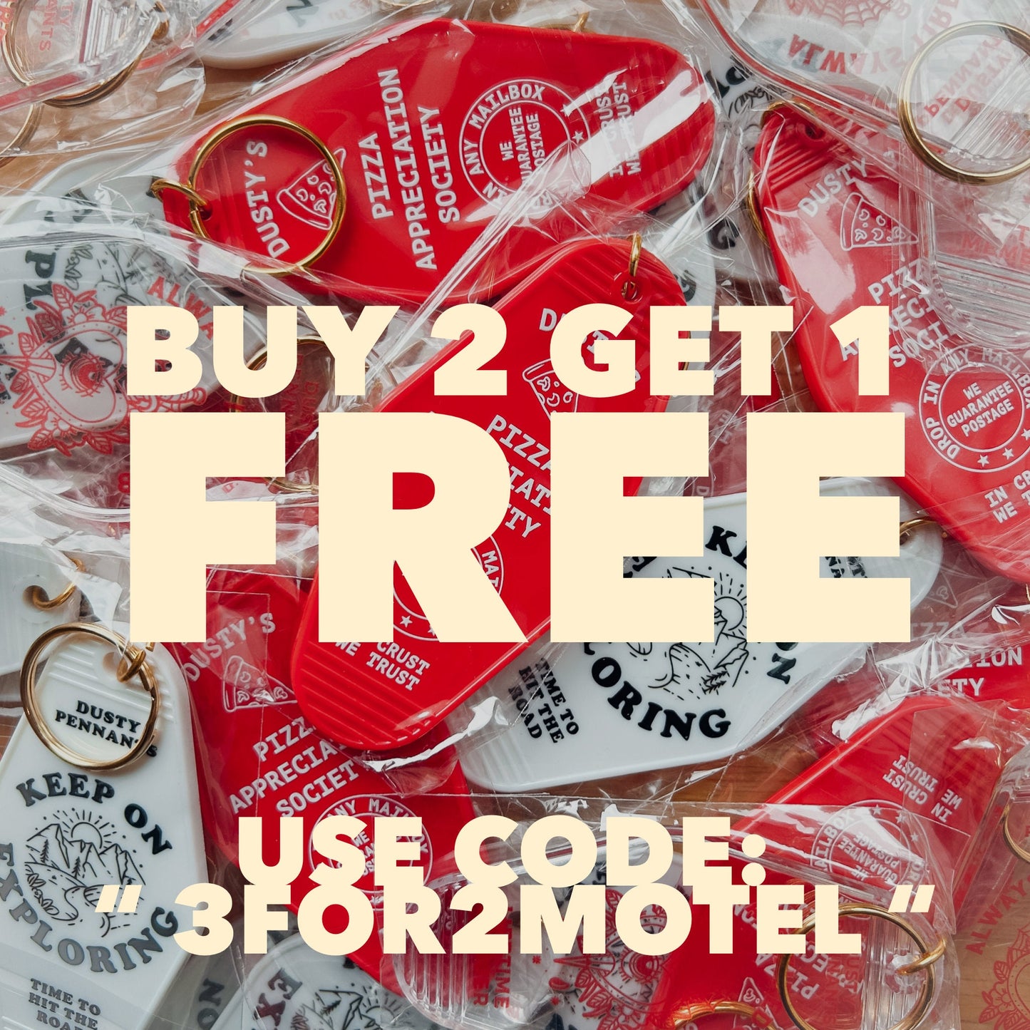 Pride Rainbow Motel Keychain | LGBTQ+ Car Key Ring