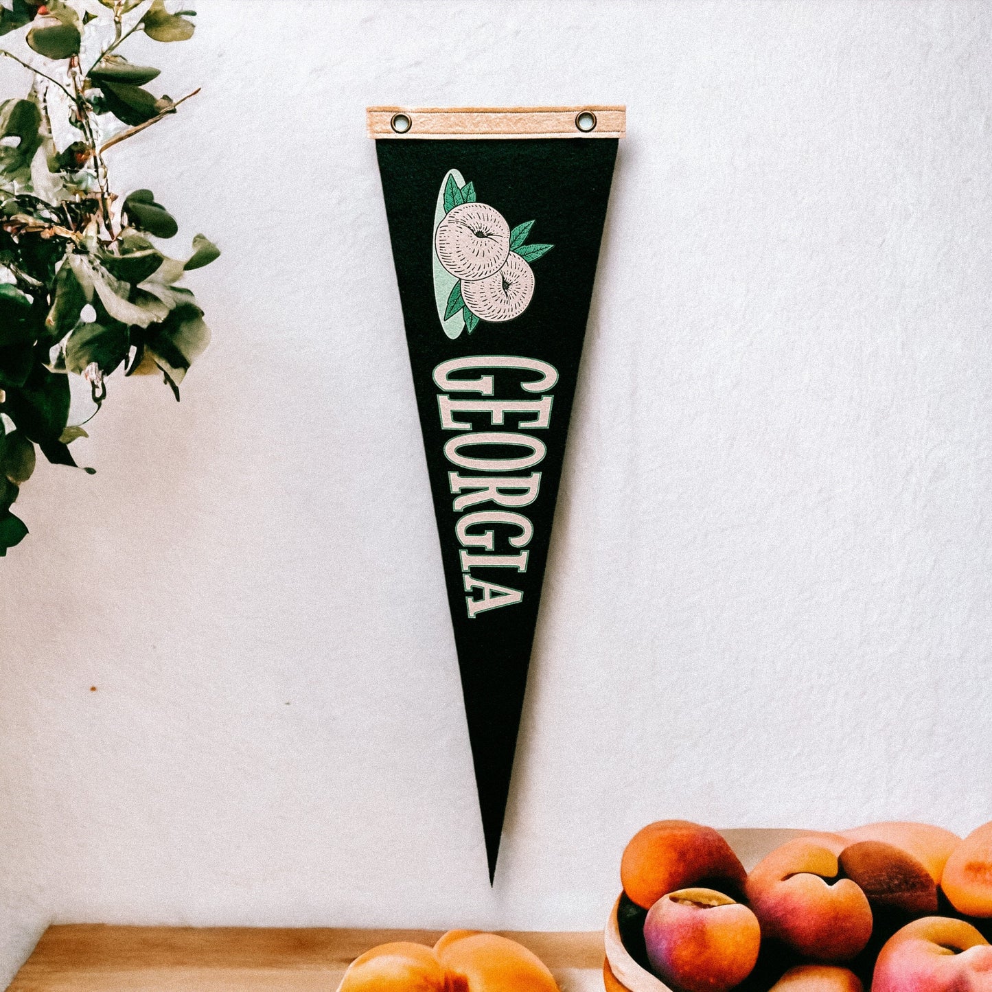 Georgia Pennant | Travel Felt Pennant Flag Banner | Vintage Style | Wall Decor