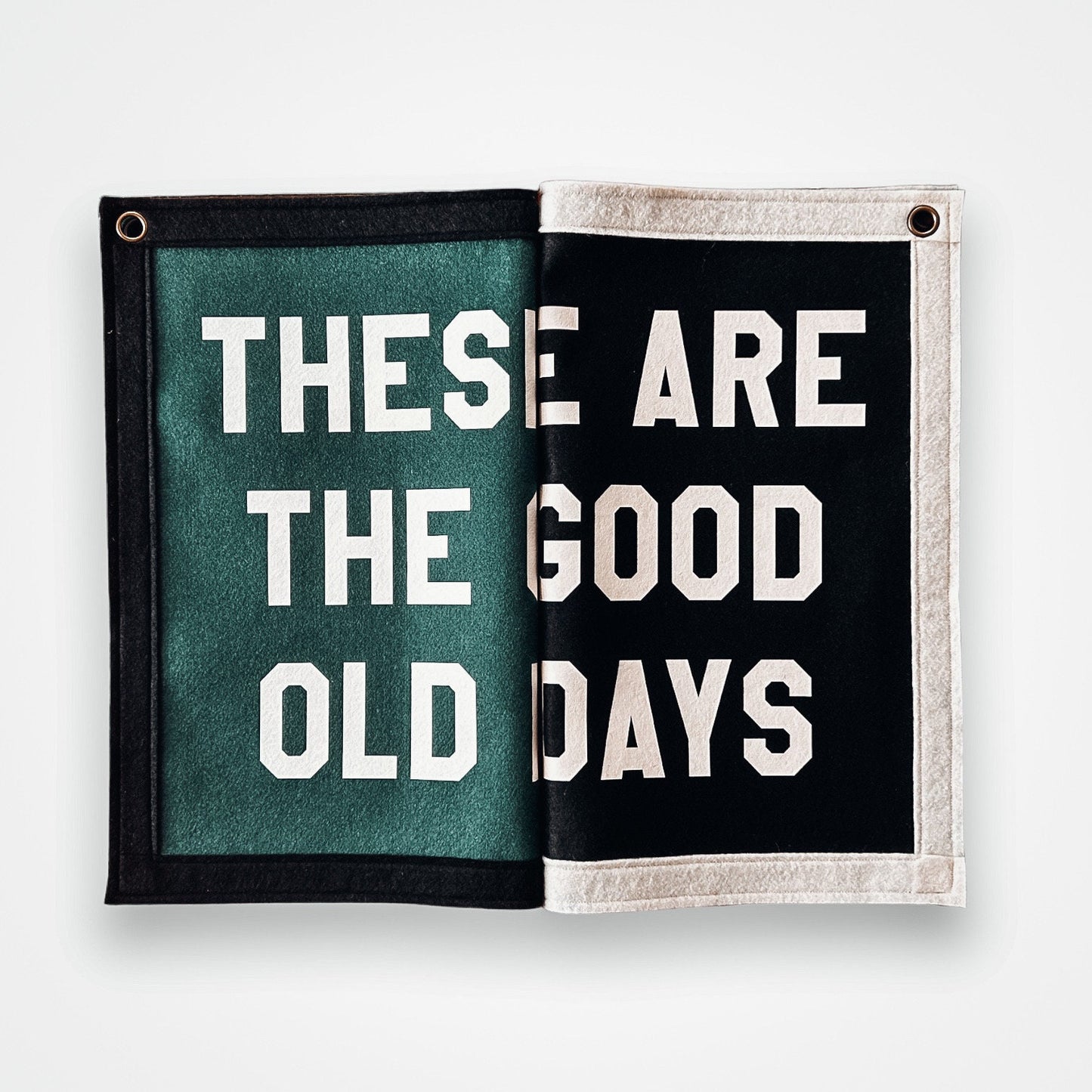 Customisable These are the good old days Banner | Felt Pennant Flag Banner | Vintage Banner | Wall Decor | Wall Hanging