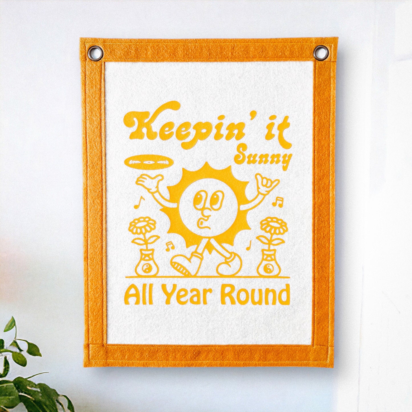 12” x 16” Custom Mini Printed Felt Banner | Felt Pennant Flag Banner | Vintage Banner | Wall Decor | Wall Hanging