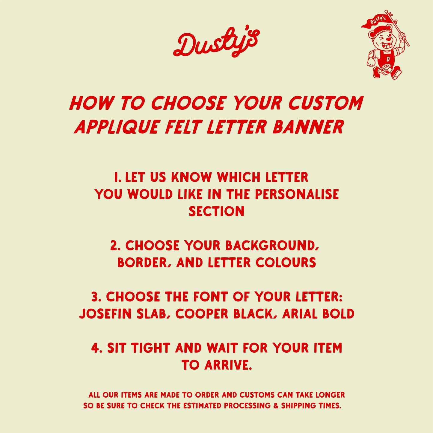 12” x 16” Custom Appliqué Felt Letter Banner | Felt Pennant Flag Banner | Vintage Banner | Wall Decor | Wall Hanging