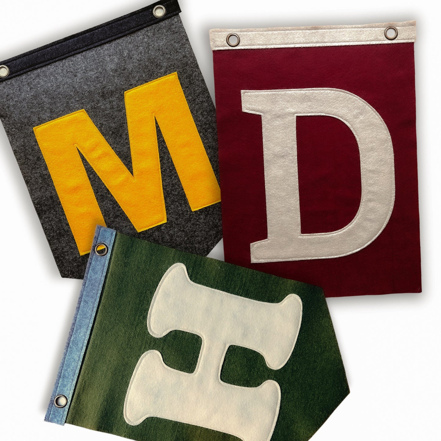 12” x 16” Custom Appliqué Felt Letter Banner | Felt Pennant Flag Banner | Vintage Banner | Wall Decor | Wall Hanging