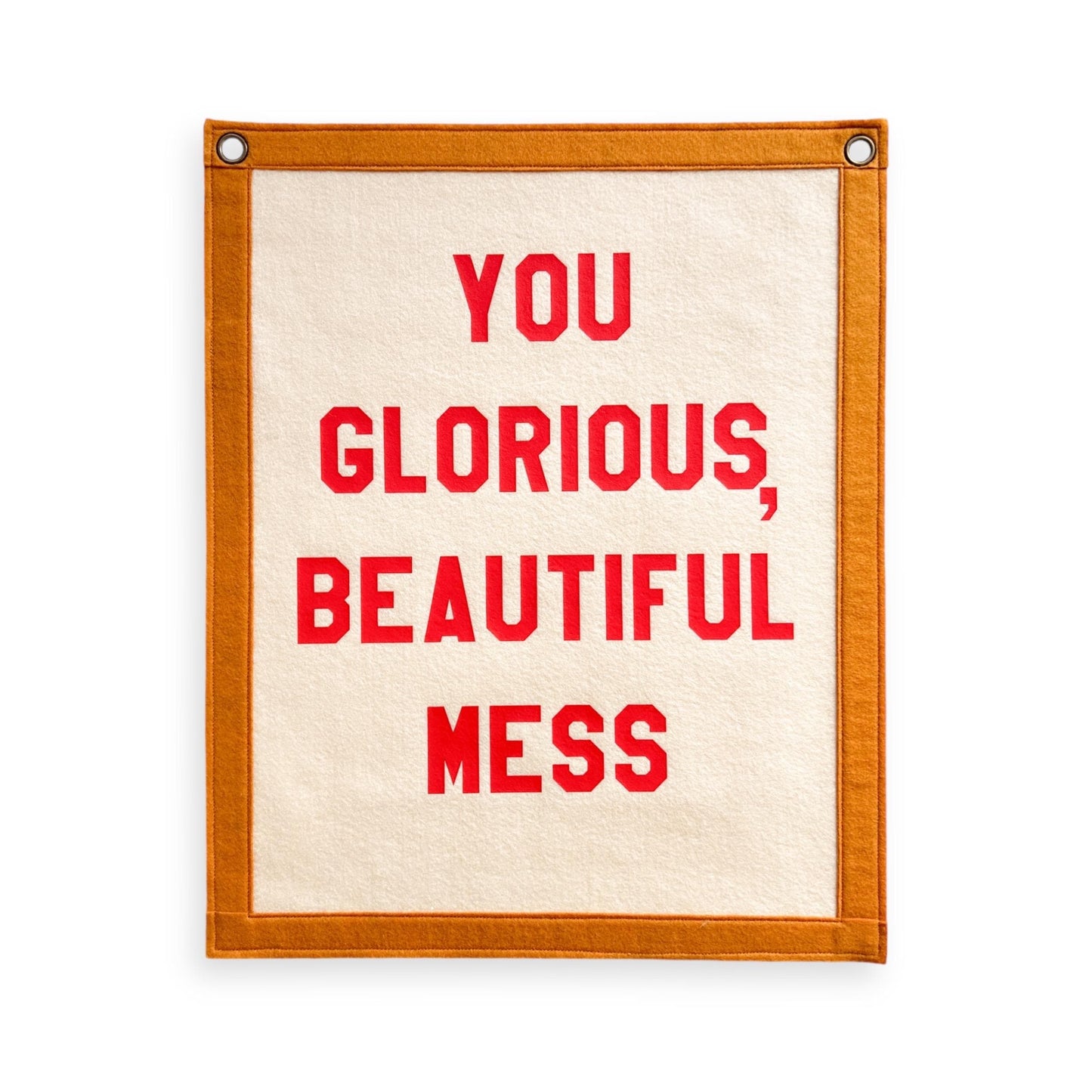 You Glorious Beautiful Mess Felt Banner Flag