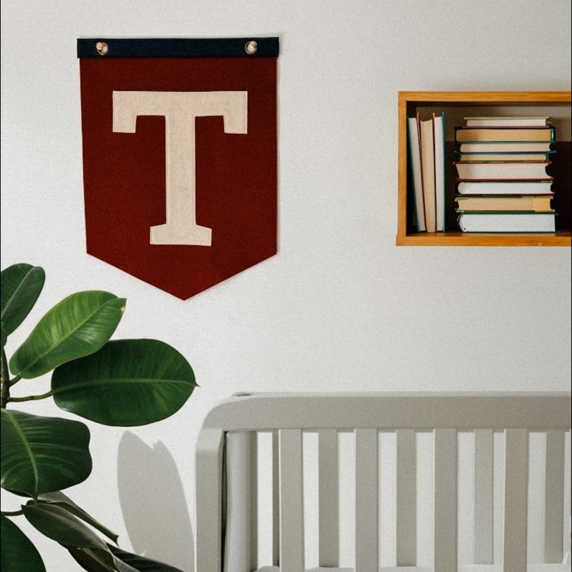 12” x 16” Custom Appliqué Felt Letter Banner | Felt Pennant Flag Banner | Vintage Banner | Wall Decor | Wall Hanging