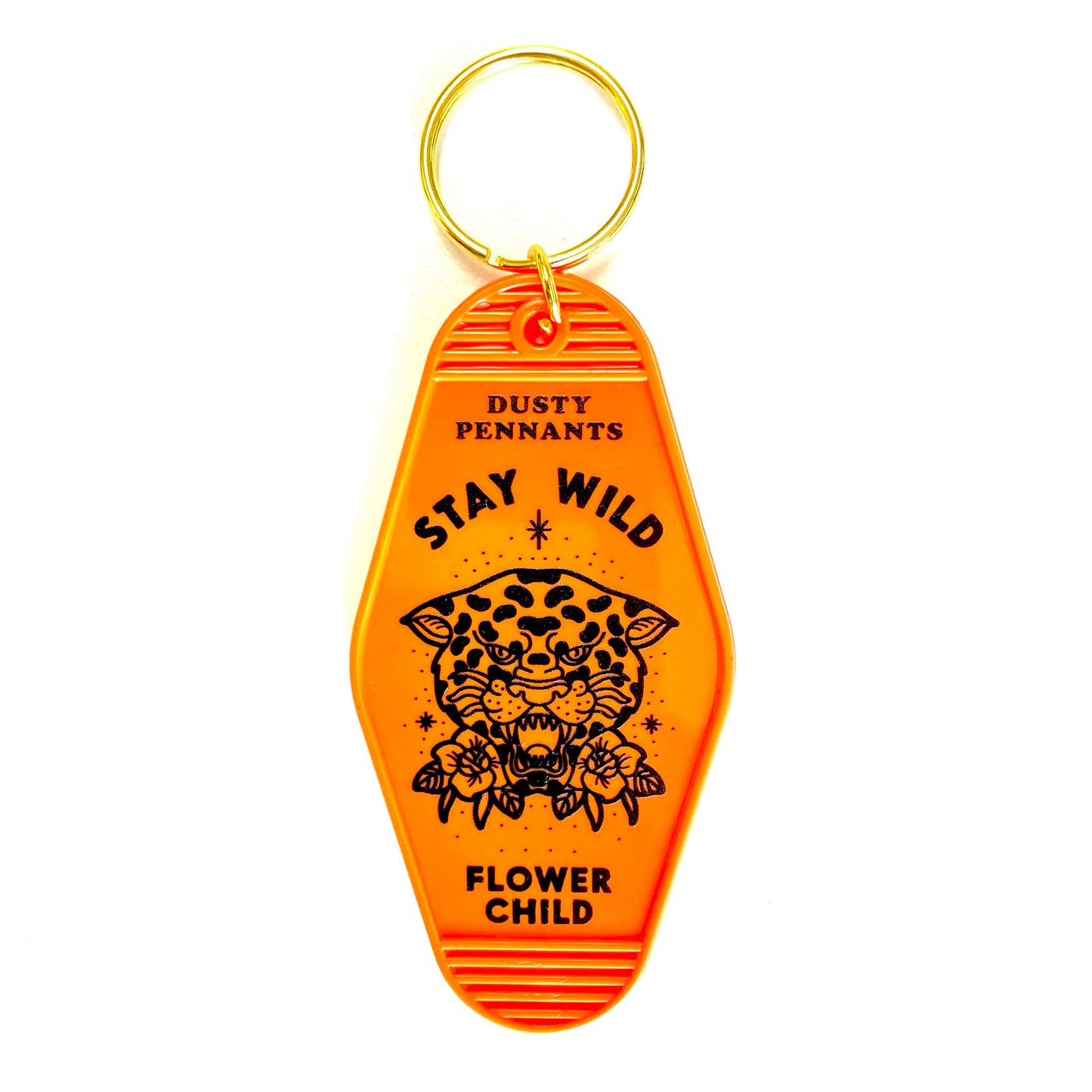 Stay Wild Flow Child Motel Keychain