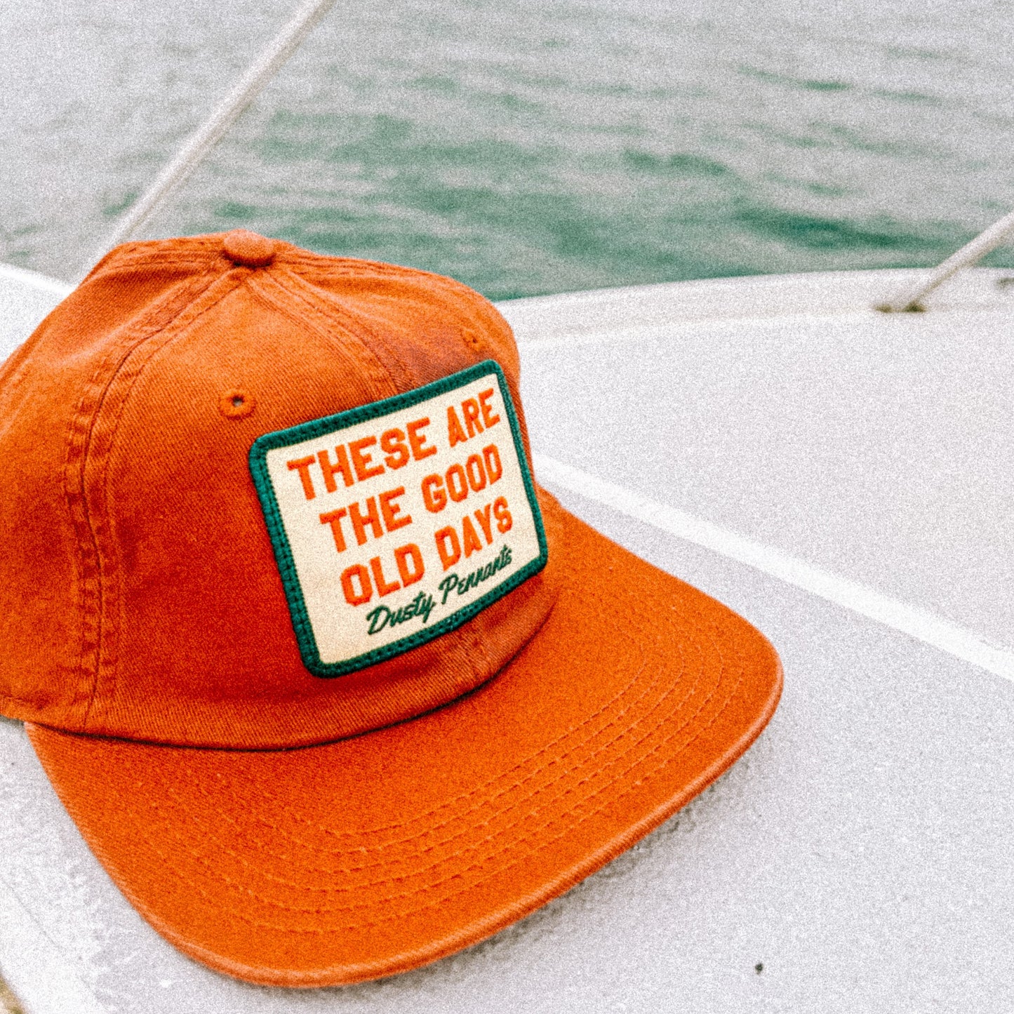 These are the Good Old Days Patch Cap | faded unstructured vintage style baseball hat.