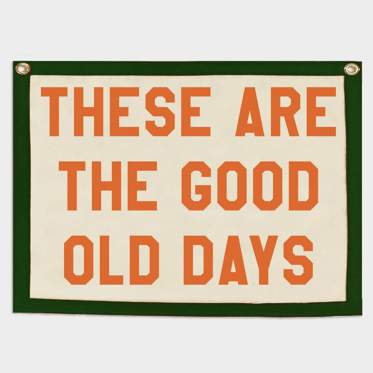 These Are The Good Old Days Felt Pennant Banner | Vintage Style Wall Decor I FREE SHIPPING