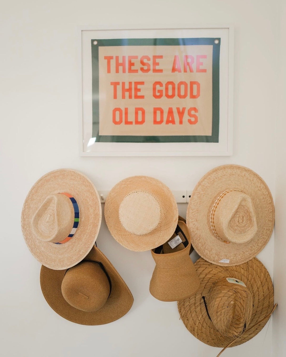 These Are The Good Old Days Felt Pennant Banner | Vintage Style Wall Decor I FREE SHIPPING