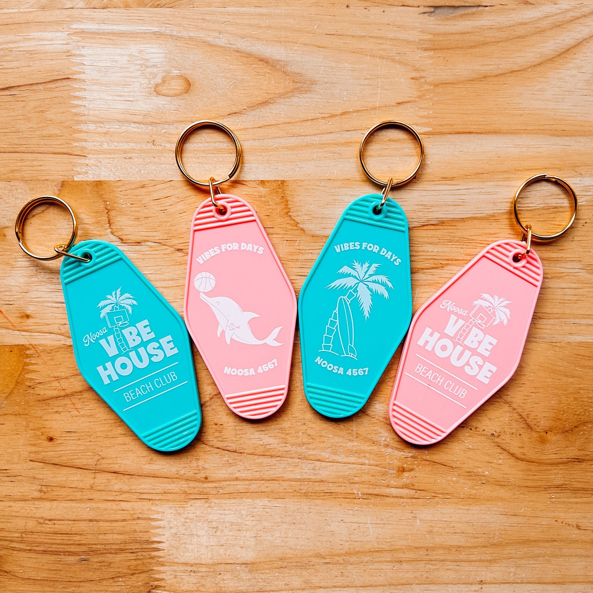 50 x Custom Printed Motel Keychains