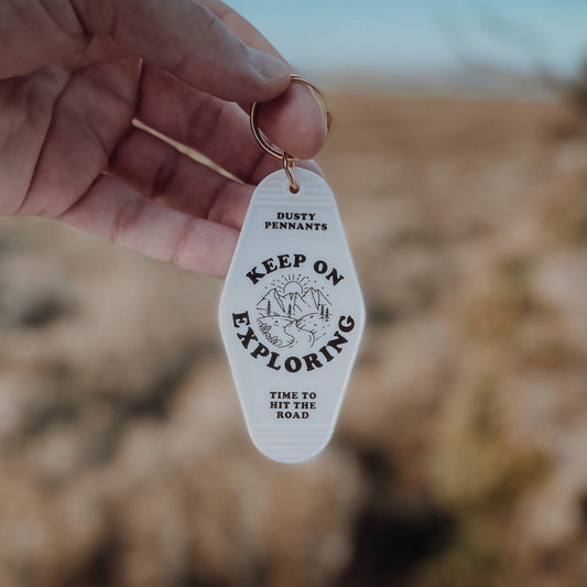 Keep on Exploring Motel Keychain | Time to hit the road