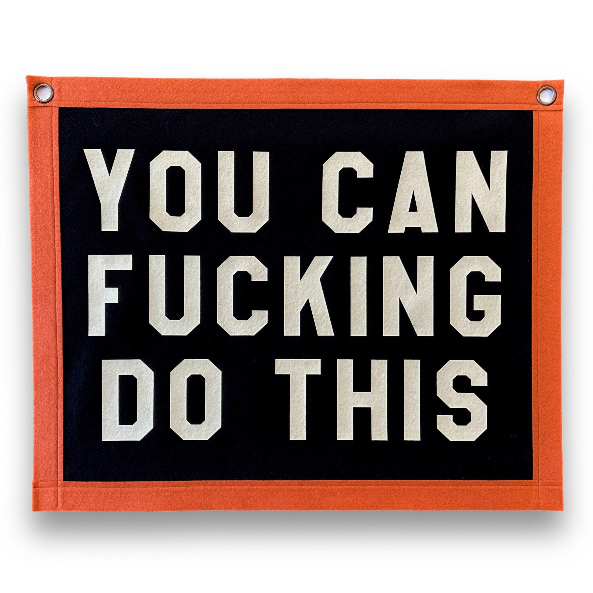You Can Fucking Do This Banner | 40cm x 50cm Felt Pennant Flag Banner | Vintage Banner | Camp Flag | Wall Decor | Wall Hanging
