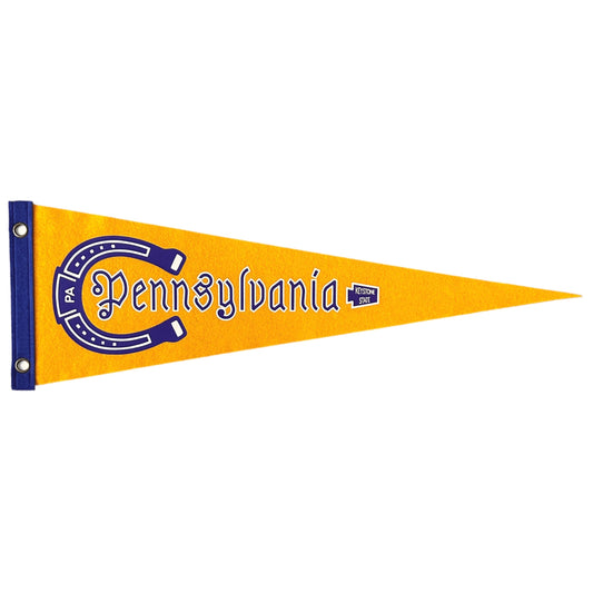 Pennsylvania Pennant | Philadelphia Felt Pennant Flag Banner | Vintage Style | Wall Decor