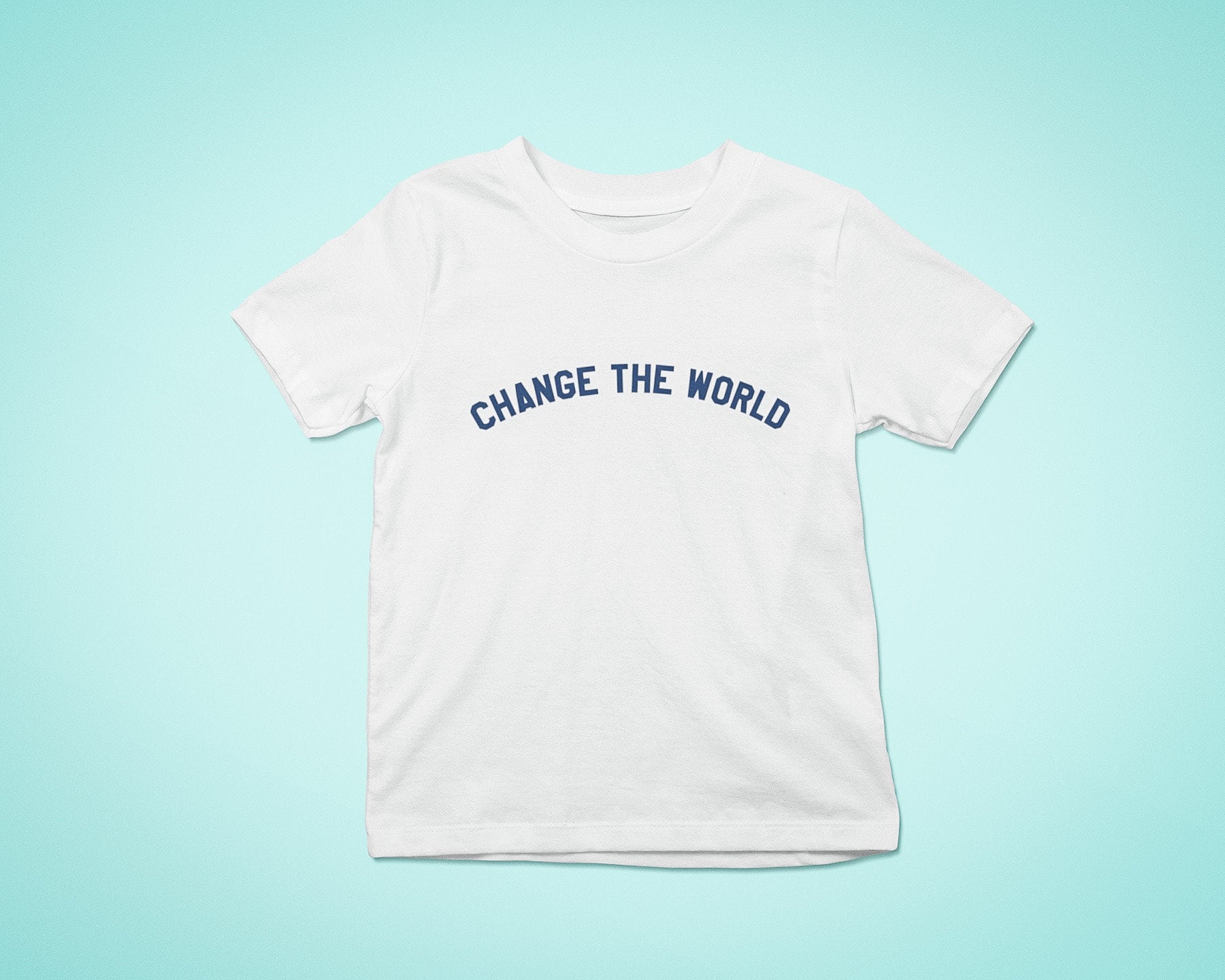 Change The World Collegiate T-Shirt | Vintage Inspired Varsity Athletic Tees 