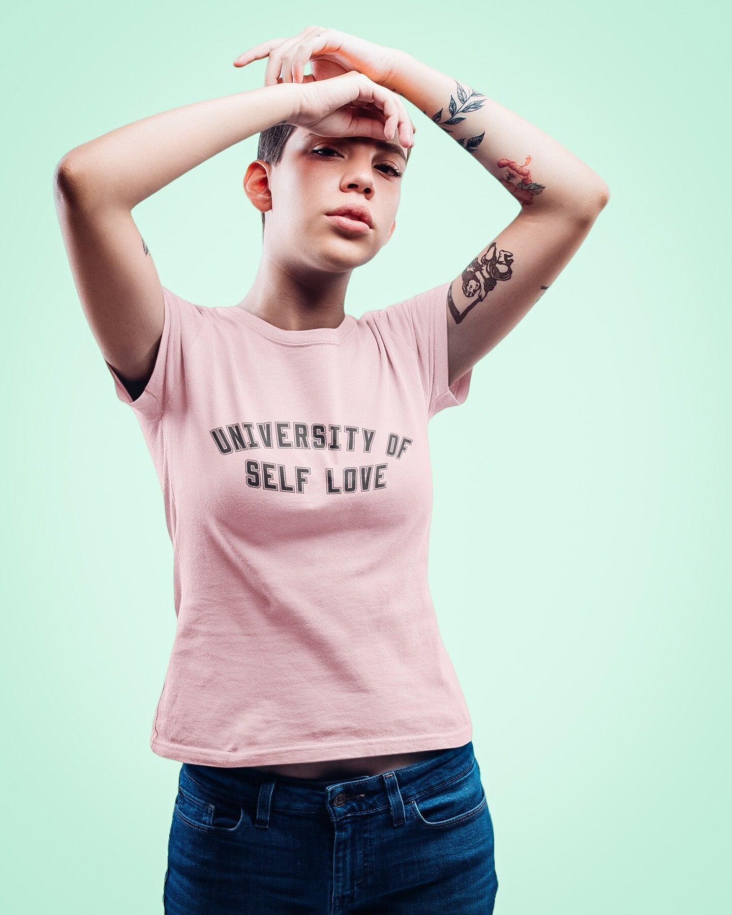 University of Self Love T-Shirt | Vintage Inspired Varsity Athletic Tees 